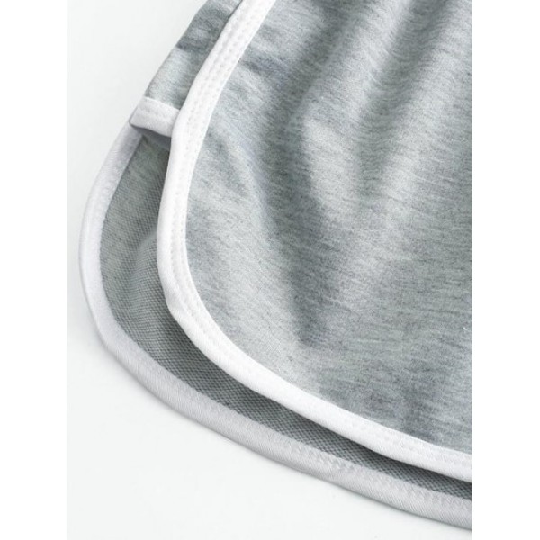 Drawstring Waist Piping Dolphin Shorts Drawstring Waist Piping Dolphin Shorts