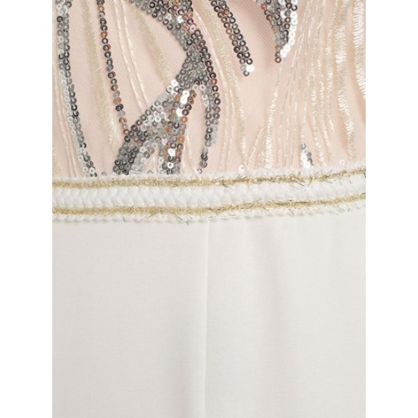 Sequined Pocket Bandeau Jumpsuit Sequined Pocket Bandeau Jumpsuit