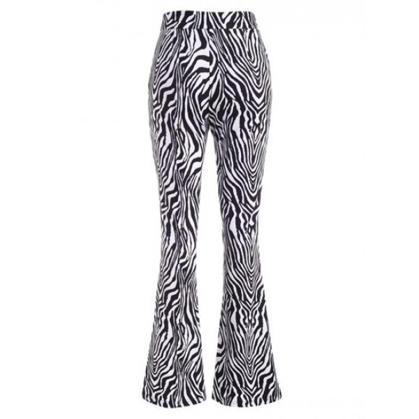 Zebra Print Flare Pants Zebra Print Flare Pants