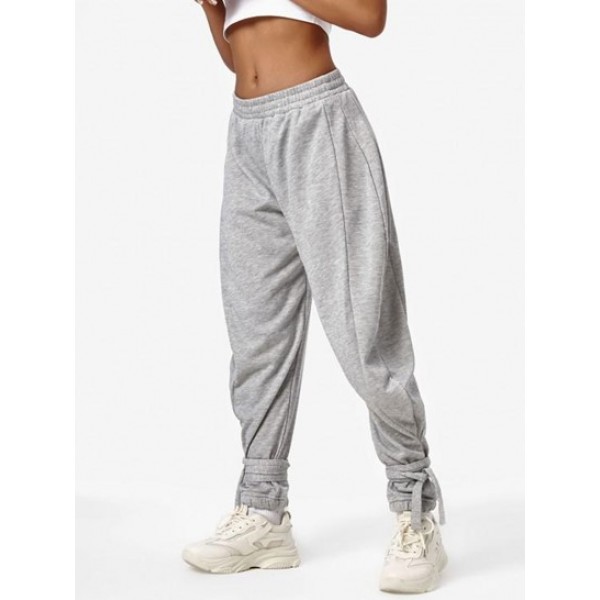 Tie Cuffs French Terry Baggy Sweatpants Tie Cuffs French Terry Baggy Sweatpants